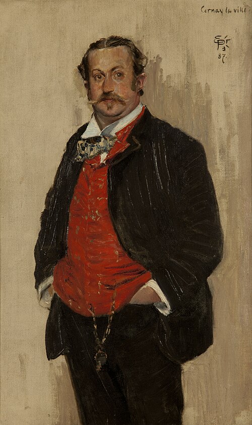 Portrait of Alexander L. Kielland, 1887, Eilif Peterssen