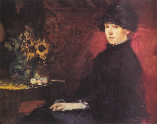 Mrs. Nicoline Peterssen, 1882, Eilif Peterssen
