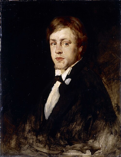 Portrait of Hans Olaf Heyerdahl, 1875, Eilif Peterssen