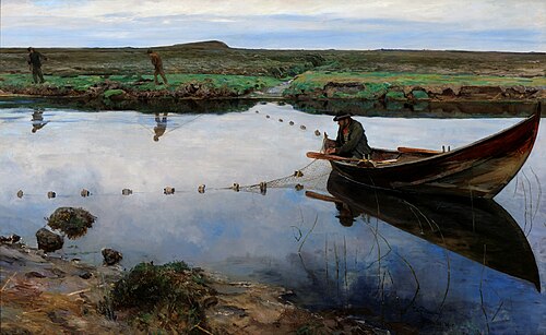 Laksefiskere, 1889, Eilif Peterssen