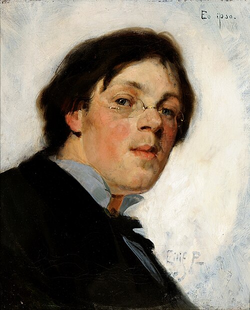 Self-portrait, 1874, Eilif Peterssen