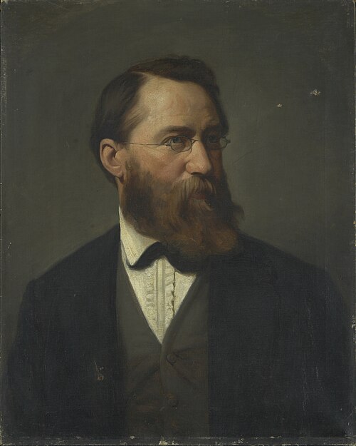 Portrait of Hans Fredrik Gude, 1873, Eilif Peterssen