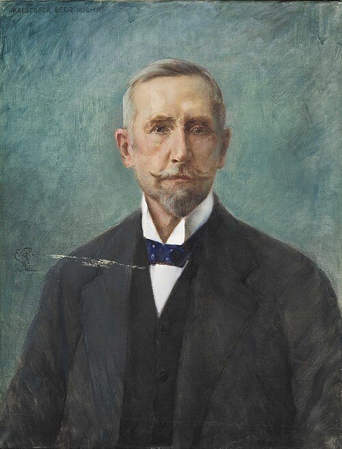 Portrait of Kristofer Berg, 1918, Eilif Peterssen