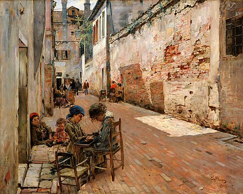 Gate i Venezia, 1885, Eilif Peterssen