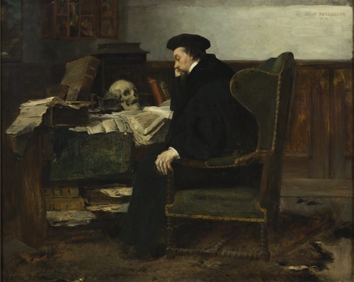 Absorbed in his Studies, 1874, Eilif Peterssen