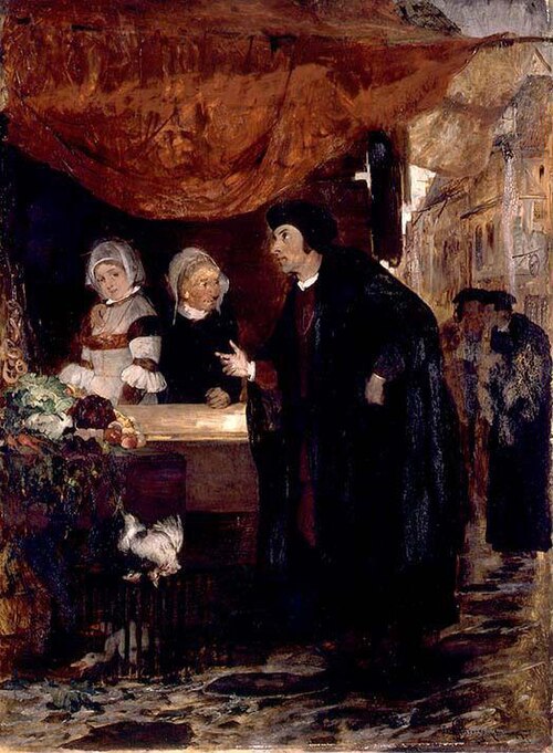 Sigbrit Willoms and Dyveke Sigbritsdatter, 1876, Eilif Peterssen