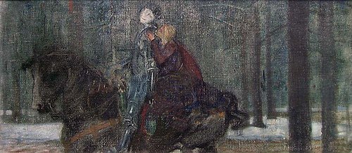 Rikeball og stolt Gudbjørg, 1900, Eilif Peterssen