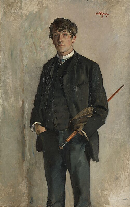 The painter Kalle Løchen, 1885, Eilif Peterssen