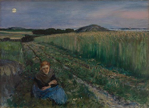 Summer Night at Sandø, 1884, Eilif Peterssen