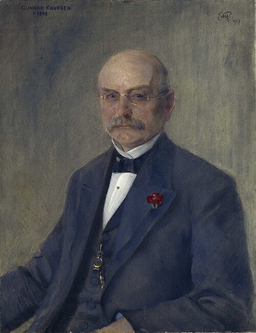 Portrait of Gunnar Knudsen, 1917, Eilif Peterssen