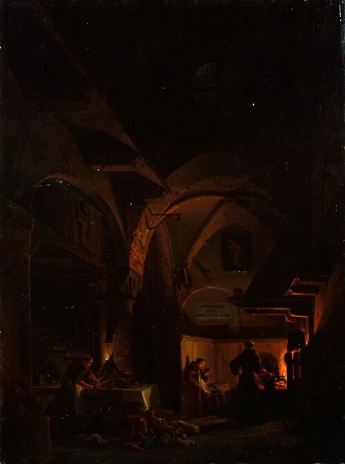 Frati in cucina, 1827, Giovanni Migliara