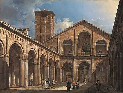 San Ambrogio in Mailand, 1822, Giovanni Migliara