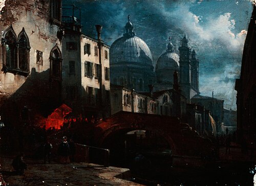 Venetian scene, 1830, Giovanni Migliara