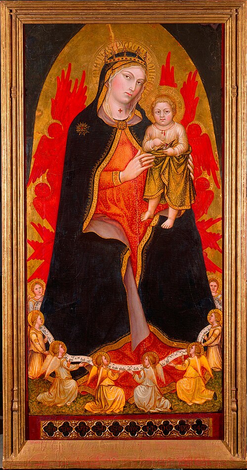 The Virgin and Child with Angels, 1418, Taddeo di Bartolo
