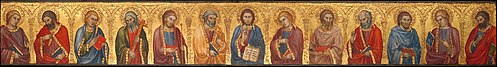 Christ and the Twelve Apostles, 1400, Taddeo di Bartolo