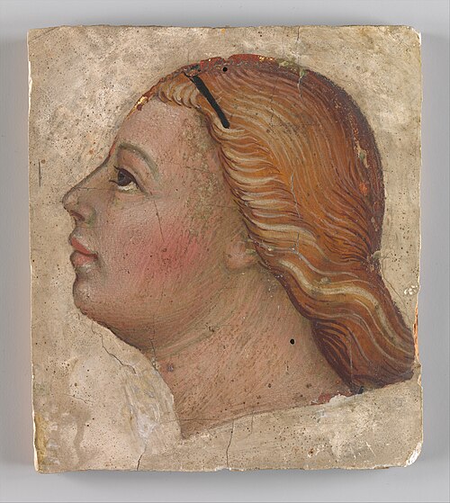 Head of an Angel in Left Profile, 1397, Taddeo di Bartolo
