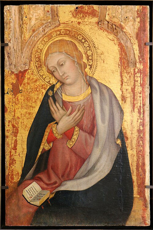 La Vierge de l'Annonciation, 1400, Taddeo di Bartolo