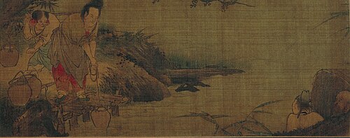 南宋  梁楷  八高僧故事图卷, , Liang Kai