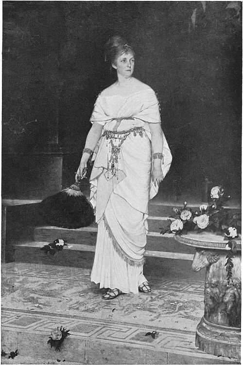 Julie Šamberková as Messalina, 1876, Václav Brožík