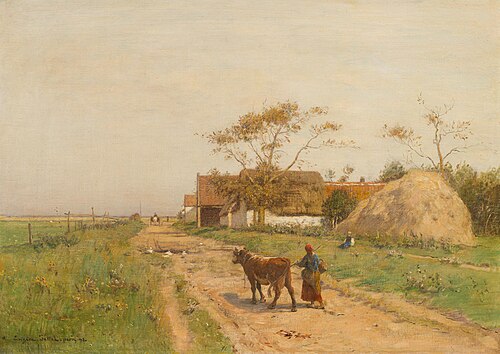 Street near Cayeux, 1892, Václav Brožík