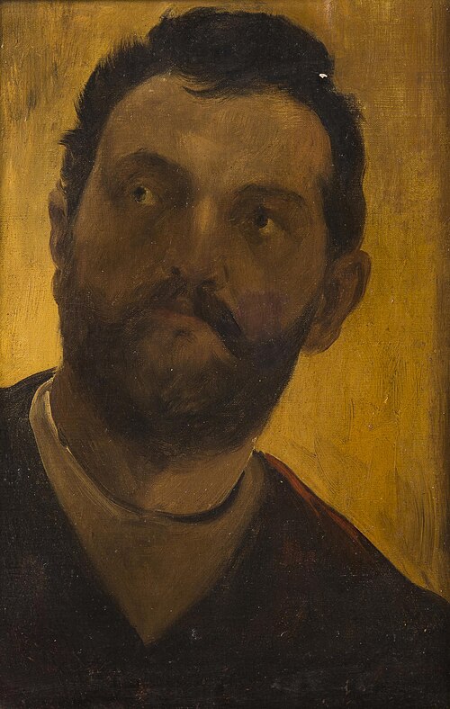 Study of a Man’s Head, 1901, Václav Brožík