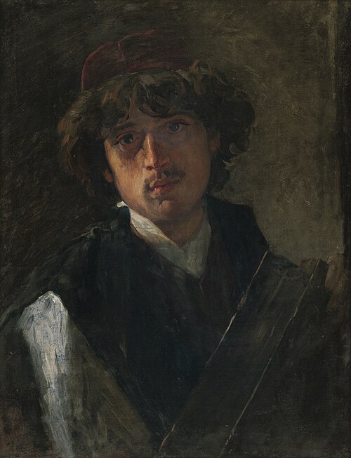 Portrait of a young rabbi, 1880, Václav Brožík