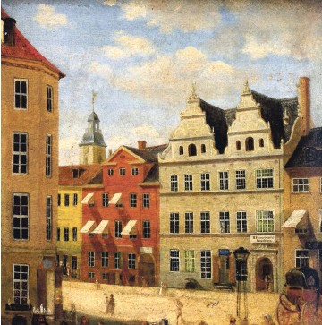 Amagertorv in Copenhagen, Denmark, 1850, Sally Henriques