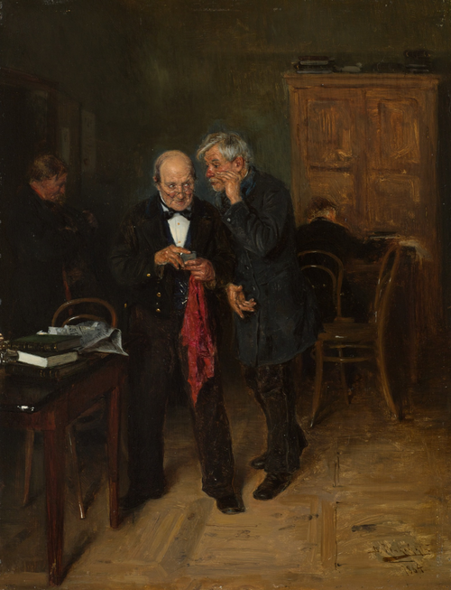Secret (V. Makovsky, Tretyakov Gallery), 1884, Vladimir Makovski