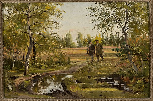 Dans la forêt de bouleaux., 1905, Vladimir Makovski