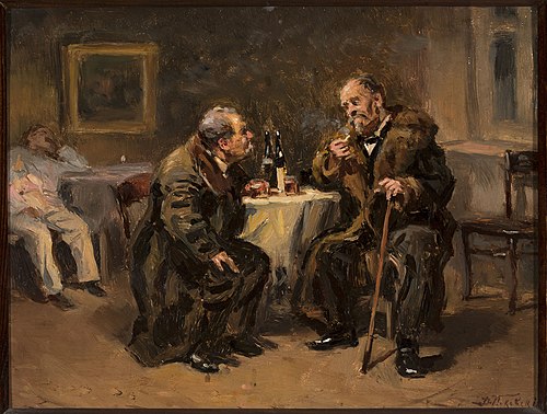 La conversation., 1910, Vladimir Makovski