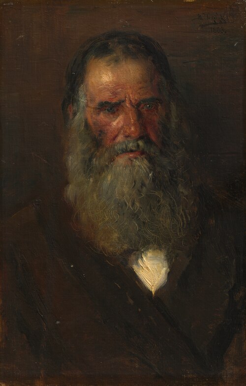 Study of the Head of an Old Man, 1883, Vladimir Makovski