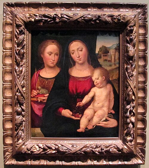 Vierge à l'enfant et sainte Agnès, 1600, Bartolommeo Ramenghi