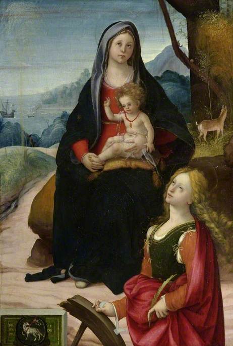 The Virgin and Child with St Catherine, , Bartolommeo Ramenghi