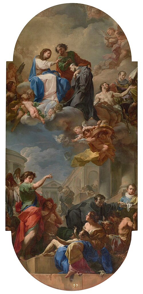 Triunfo de San Juan de Dios, 1740, Corrado Giaquinto