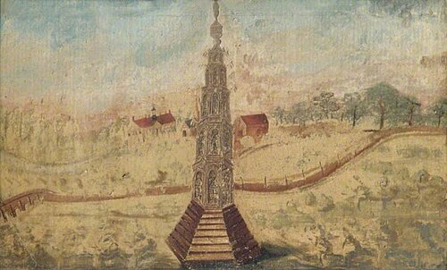 Abingdon Market Cross, Oxfordshire, 1605, Sampson Strong