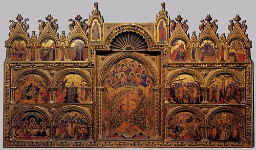 Coronation of the Virgin Polyptych, 1330, Paolo Veneziano
