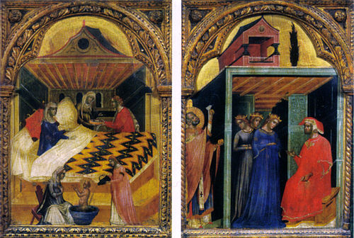 Due storie di san Nicola di Bari, 1346, Paolo Veneziano