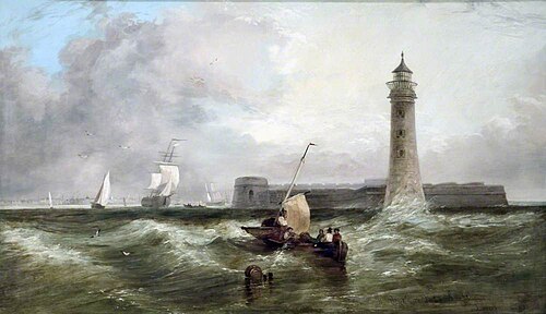 The Black Rock Fort and Lighthouse, Liverpool, , Samuel Austin