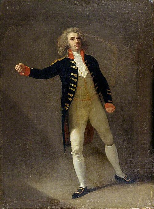 Joseph George Holman (1764–1817), as Chamont in Otway's 'The Orphan', 1785, Samuel De Wilde