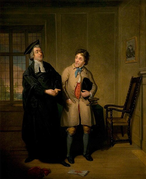 Mr Bannister Junior and Mr Parsons as Scout and Sheepface in 'The Village Lawyer', 1796, Samuel De Wilde