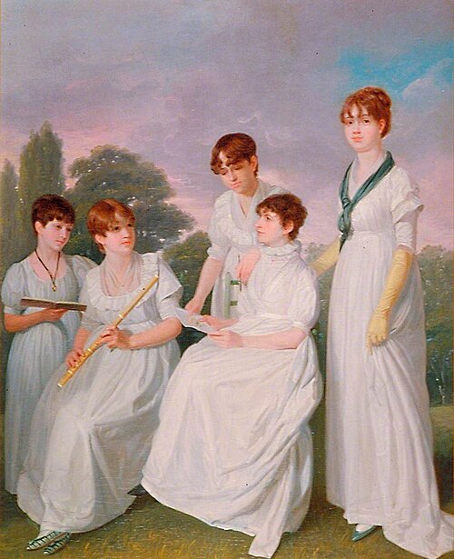 A Mother and Her Four Daughters, 1807, Samuel De Wilde