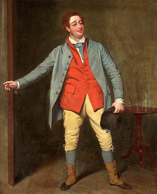 J. Field as Frank in 'The Three and the Deuce' by Prince Hoare, 1811, Samuel De Wilde