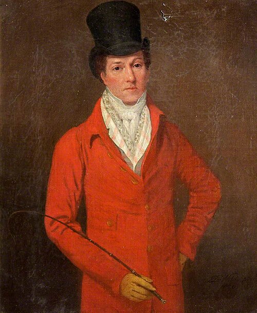 Charles Mathews as Charles Goldfinch in 'The Road to Ruin' by Thomas Holcroft, 1820, Samuel De Wilde