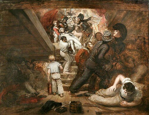 The Death of Nelson, 1806, Samuel Drummond