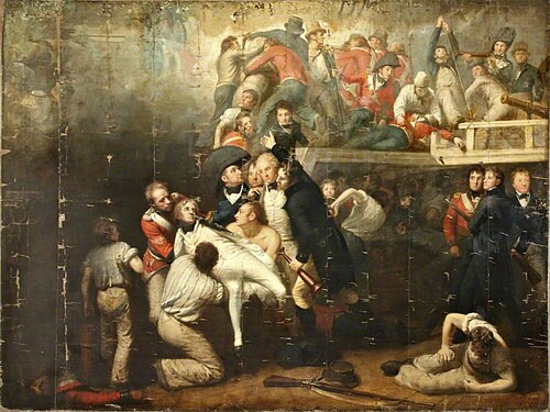 The Death of Nelson, 1806, Samuel Drummond