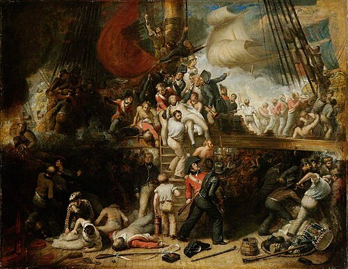 The Death of Nelson, 1824, Samuel Drummond