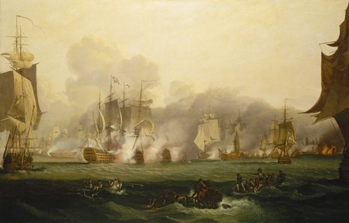 The Battle of Trafalgar, 21 October 1805, 1850, Samuel Drummond