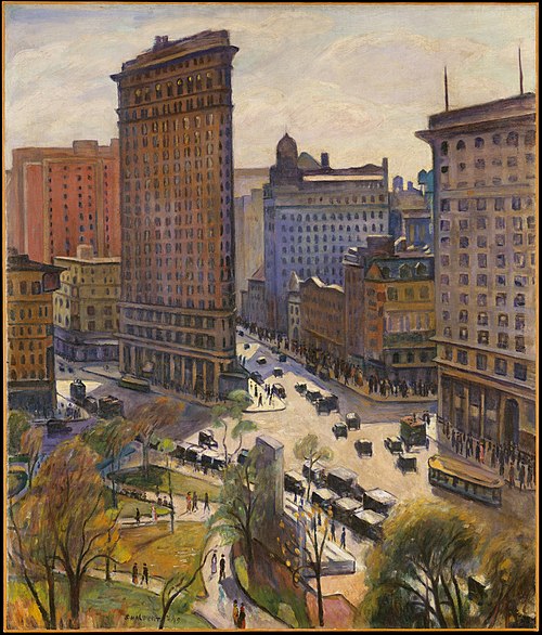 The Flatiron Building, 1919, Samuel Halpert