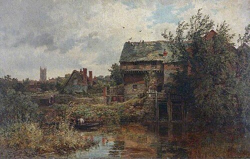 Mill at Ludlow, Shropshire, , Samuel Henry Baker