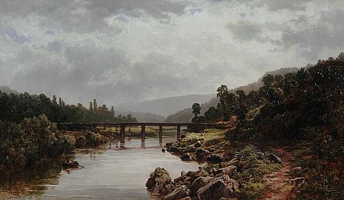 Wye at Kern Bridge, 1890, Samuel Henry Baker